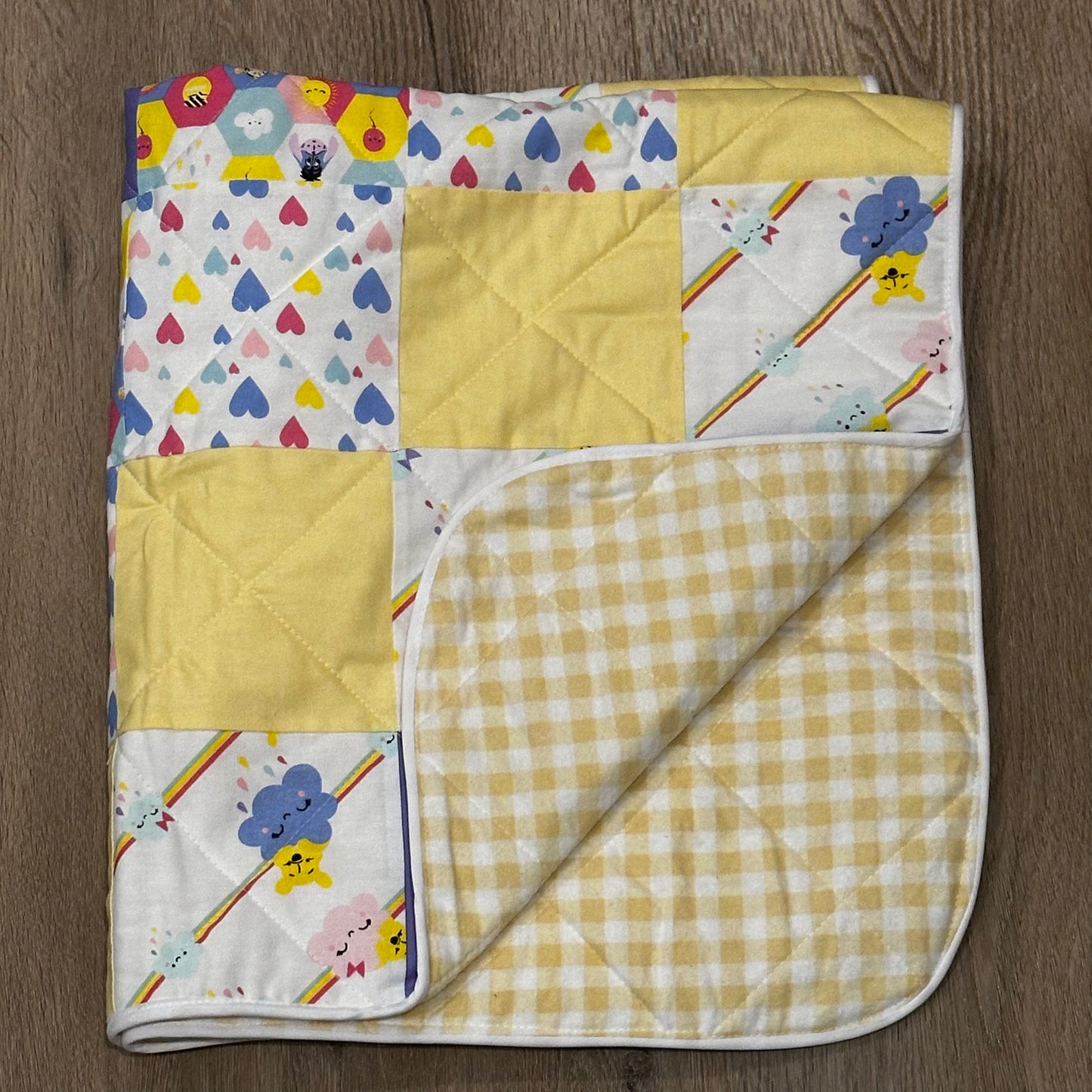 Patchwork baby quilt - disney design