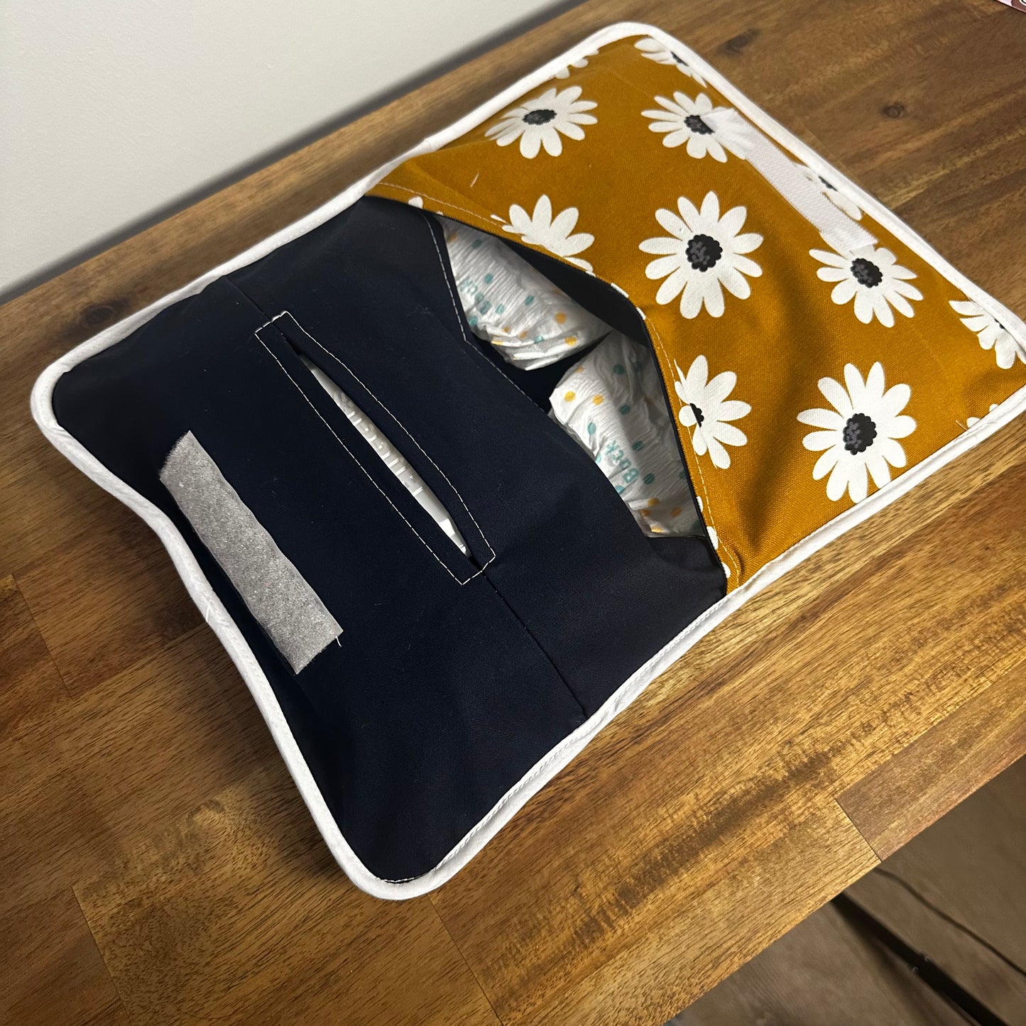 Baby wipes and nappy clutch - various designs