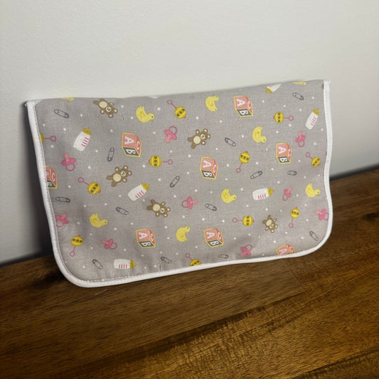 Baby wipes and nappy clutch - various designs