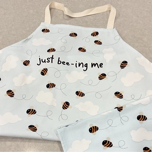 Apron and tea towel set